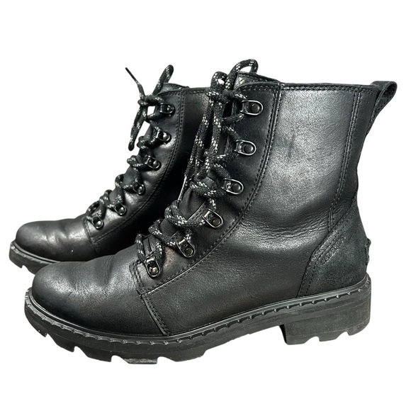 Sorel Shoes - Sorel Women’s Black Lennox Lug Sole Boots size 9